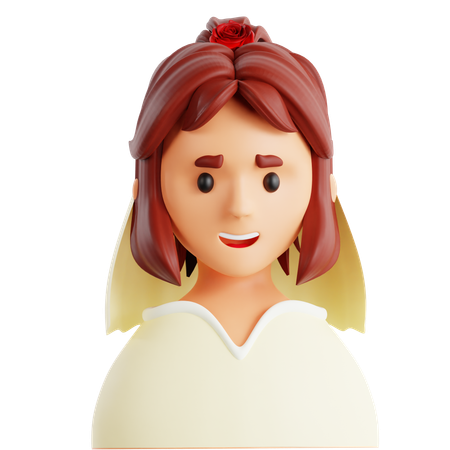 Bridesmaid  3D Icon