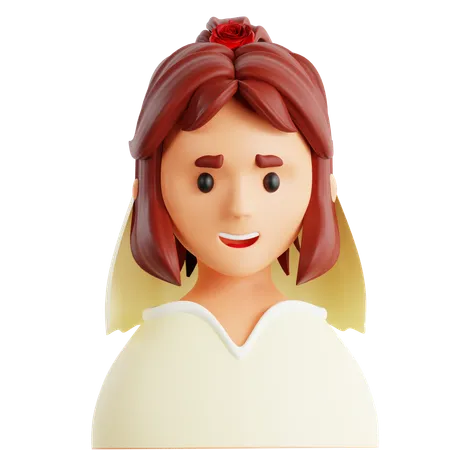 Bridesmaid  3D Icon