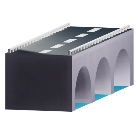 3 D Bridge Illustration Alpha Background 3D Icon