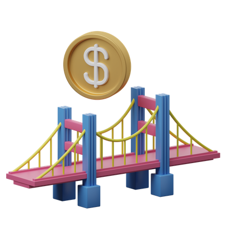 Bridge Loan  3D Icon