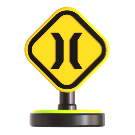 Bridge Traffic Sign  3D Icon