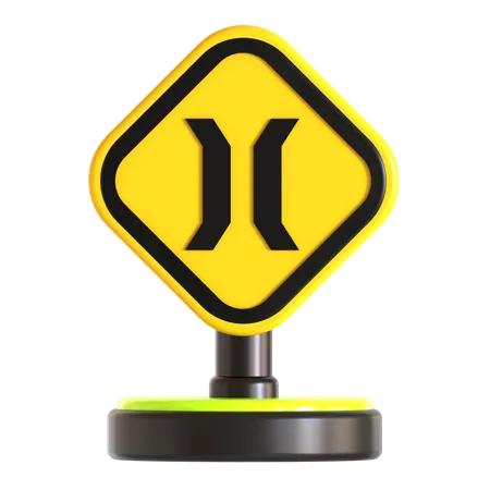 Bridge Traffic Sign  3D Icon