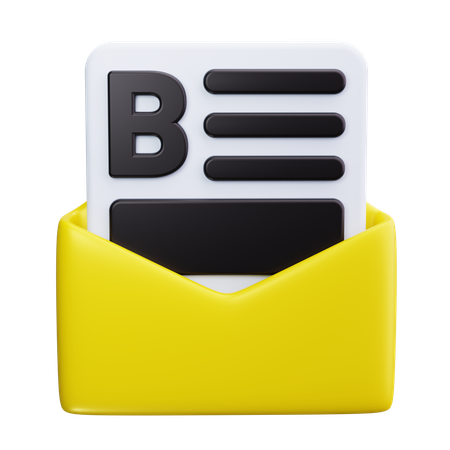 Brief  3D Icon