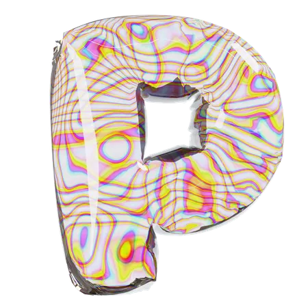 Buchstabe P  3D Icon