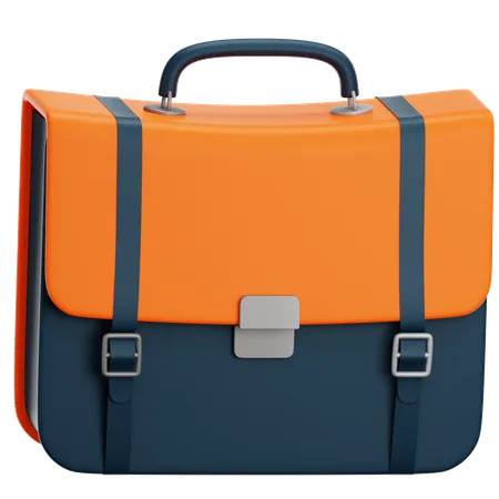 3 D Briefcase Business Bag Isolated On Transparent Background Of Professional Job Work Handle Suitcase Illustration Concept Or Manager Document Brief Case Icon And Businessman Storage Baggage 3D Icon