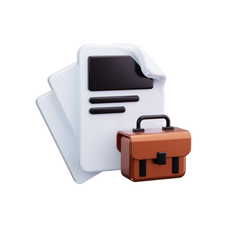 ブリーフケース  3D Icon