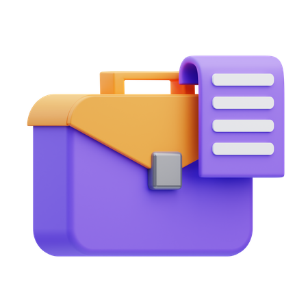 Briefcase  3D Icon