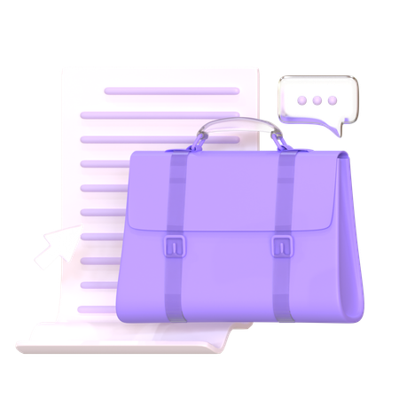 Briefcase  3D Icon