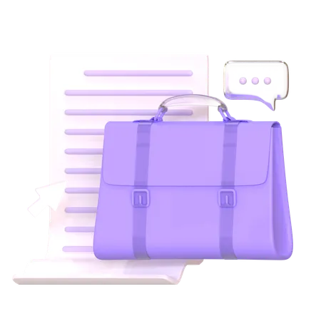 Briefcase  3D Icon