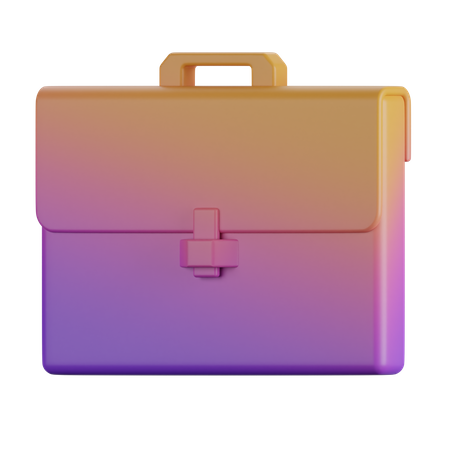 Briefcase 3D Icon