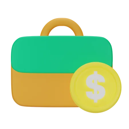 Briefcase 3 D Financial 3D Icon