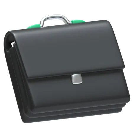Briefcase Icon With Documents Inside 3D Icon