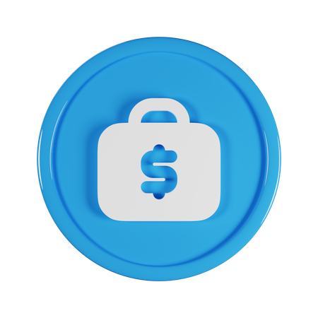 Briefcase Dollar  3D Icon