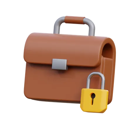 Briefcase lock  3D Icon