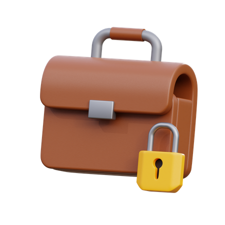 Briefcase lock  3D Icon