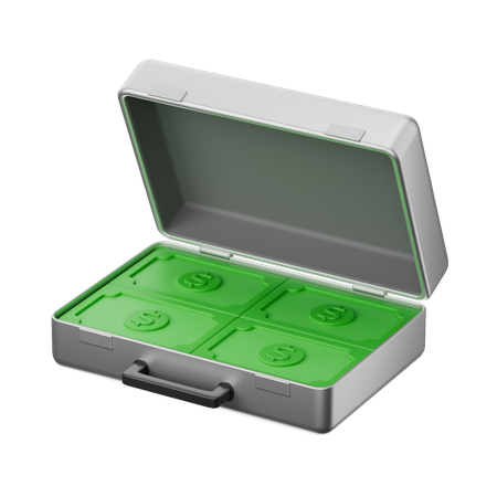 Briefcase Money  3D Icon