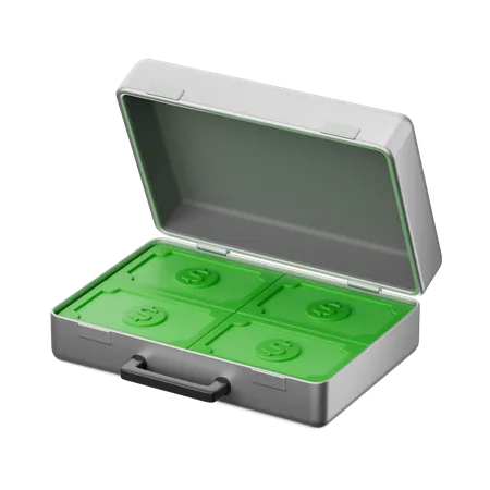 Briefcase Money  3D Icon