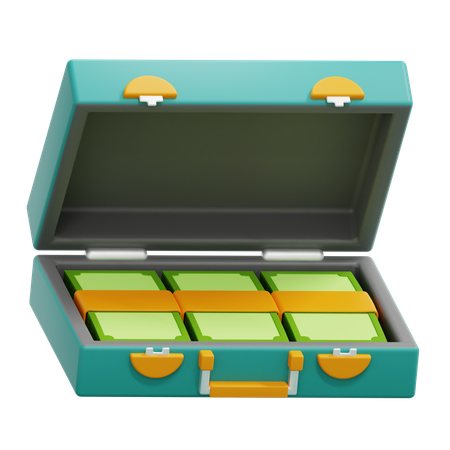 Briefcase Money  3D Icon