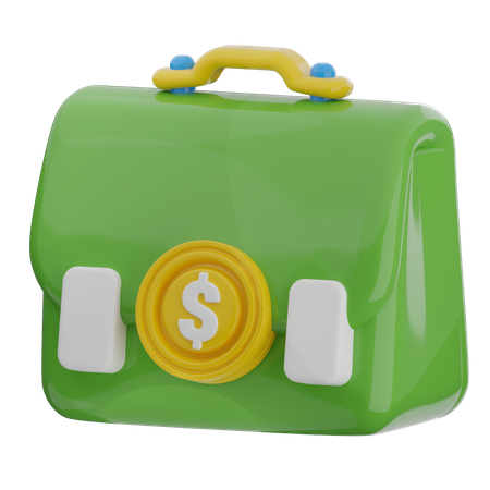 Briefcase Money  3D Icon