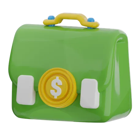 Briefcase Money  3D Icon