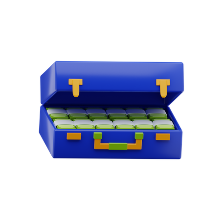 Briefcase Money  3D Icon