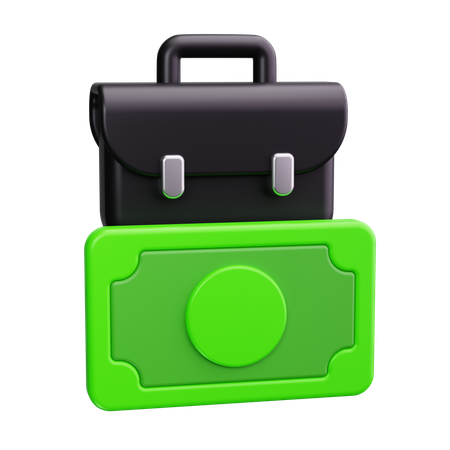 Briefcase With Dollar Sign  3D Icon