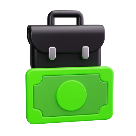 Briefcase With Dollar Sign  3D Icon