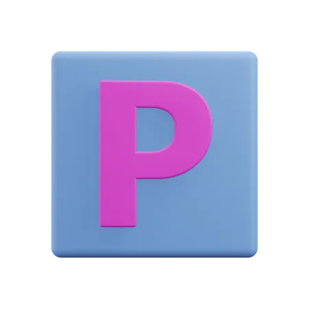 Buchstaben p  3D Icon
