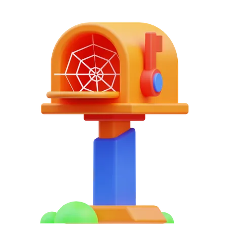 Briefkasten Spinnennetz  3D Icon