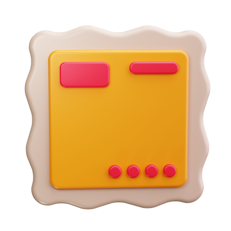 Briefmarke  3D Icon