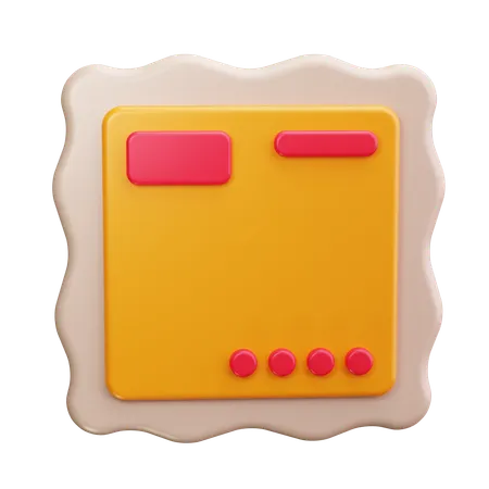 Briefmarke  3D Icon