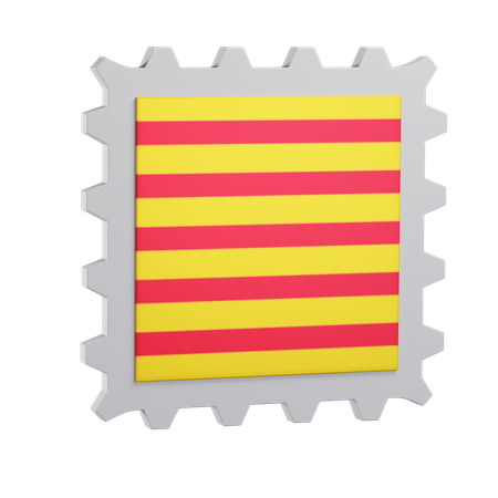Briefmarken  3D Icon