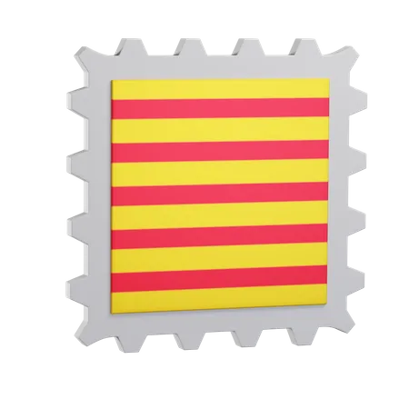 Briefmarken  3D Icon