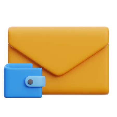 E-Mail-Adresse des Wallets  3D Icon