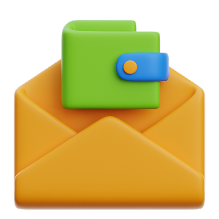 E-Mail-Adresse des Wallets  3D Icon