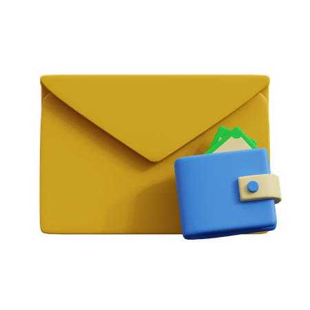 E-Mail-Adresse des Wallets  3D Icon