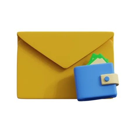 E-Mail-Adresse des Wallets  3D Icon