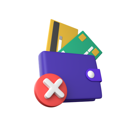 Brieftasche entfernen  3D Icon