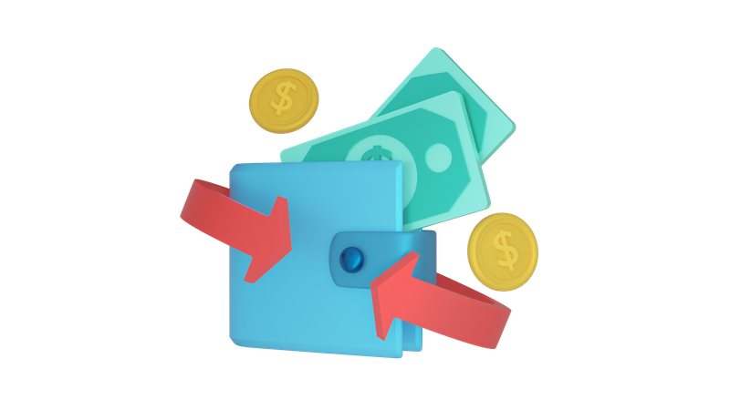 Wallet-Update  3D Icon