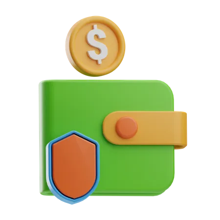 Wallet-Sicherheit  3D Icon