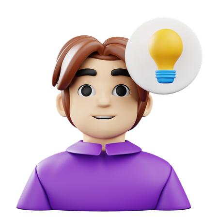 素晴らしいアイデアの洞察力  3D Icon