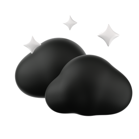 Bright night  3D Icon
