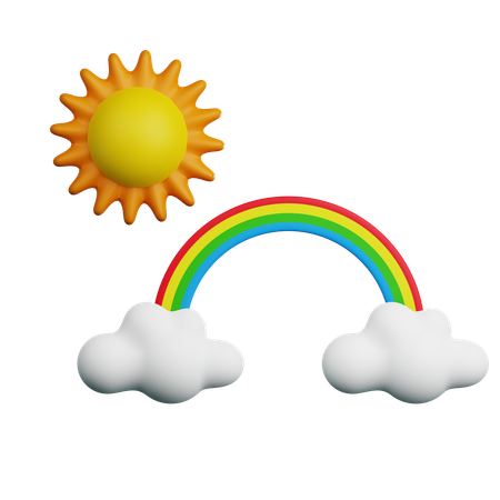 Bright Rainbow  3D Icon