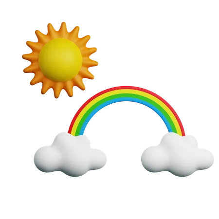 Bright Rainbow  3D Icon