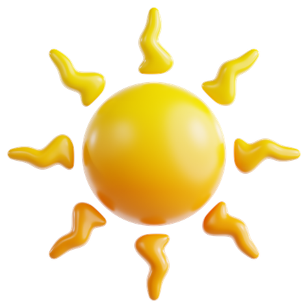 Bright Sun  3D Icon