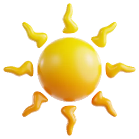 Bright Sun  3D Icon