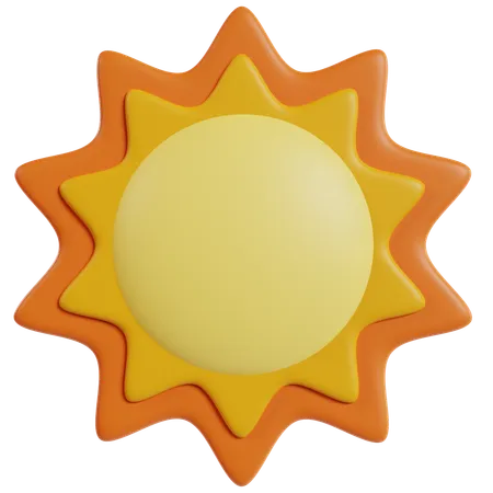 Bright Sunny Day Icon  3D Icon