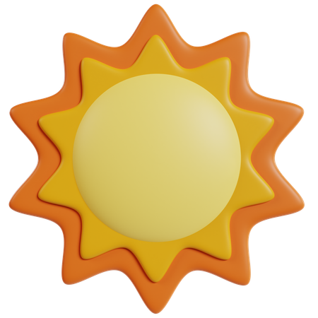 Bright Sunny Day Icon  3D Icon