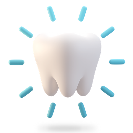 Bright Tooth  3D Illustration