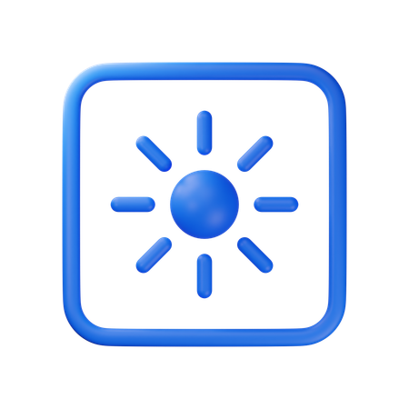 Brightness  3D Icon